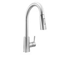 Ldr Chrome Single Handle Exquisite High-Arc Pulldown Spray Kitchen Faucet 015 10510CP